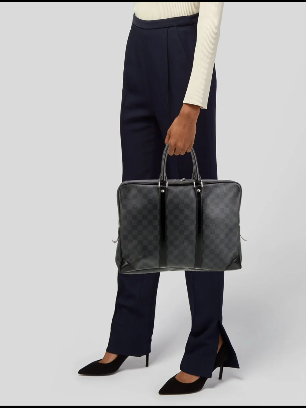 Louis Vuitton Damier Graphite Top Handle Bag Black/Grey